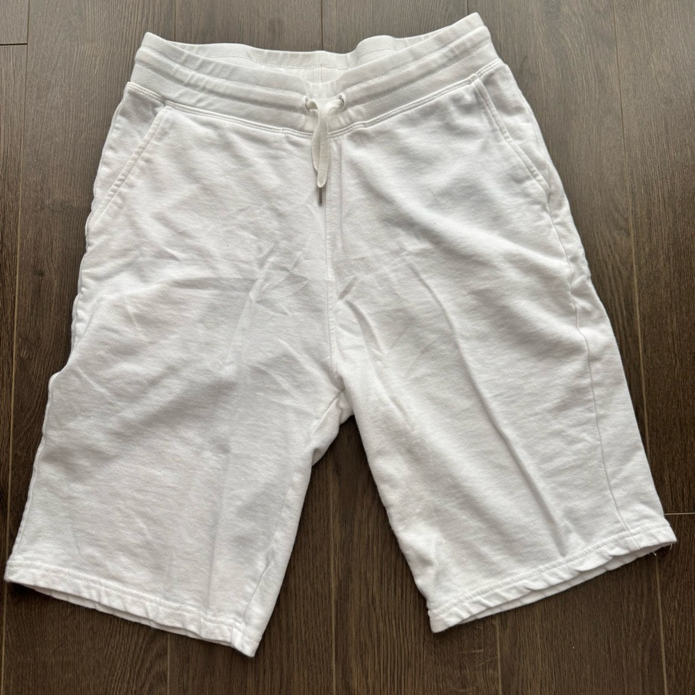 ASOS White Athletic Shorts with Drawstring Waistband
